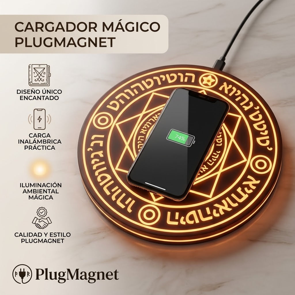 Cargador inalámbrico con círculo mágico